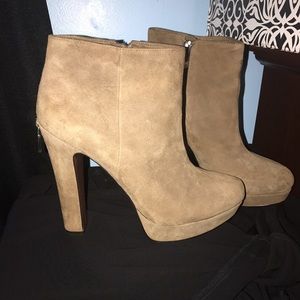 BCBG suede bootie